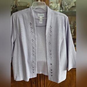 Alfred Dunner Women's Lacendar/Lilac Jacket